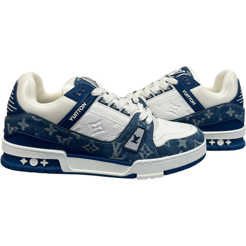 Men's LV Low Trainers Blue Size UK 8 / EU 42