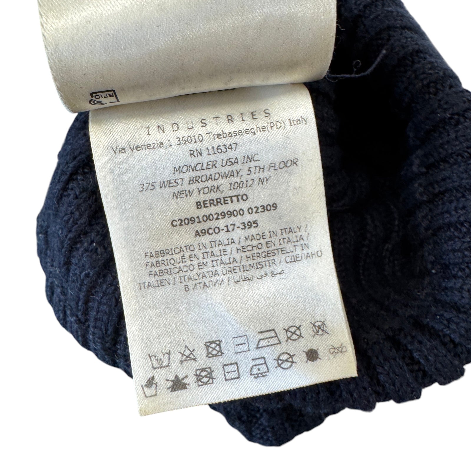 Men's Berretto Beanie Hat Navy - Photo 5