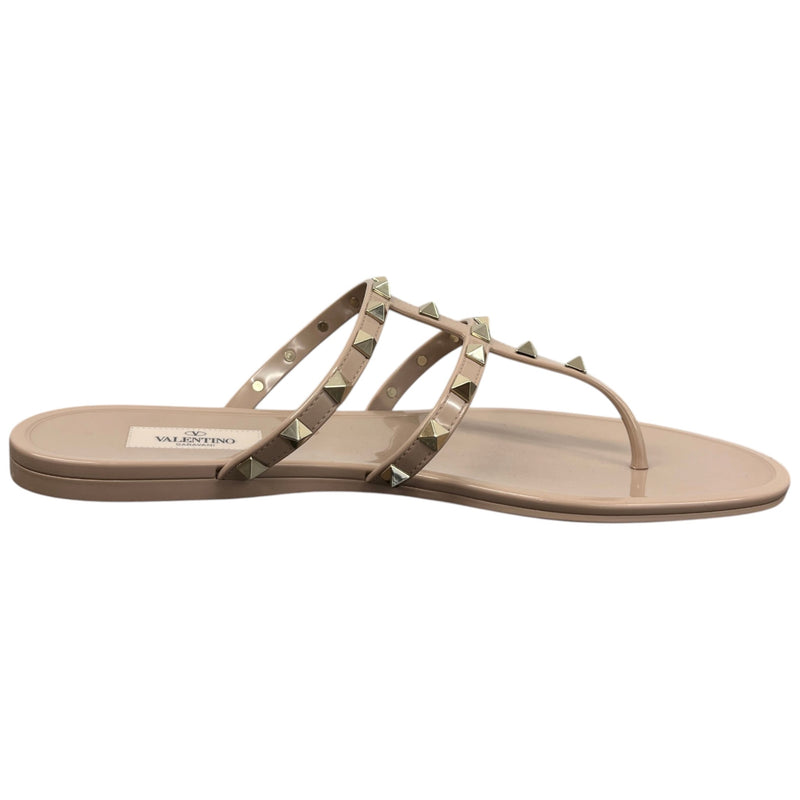 Women's Rockstud Sandals Beige Size UK 8 / EU 41