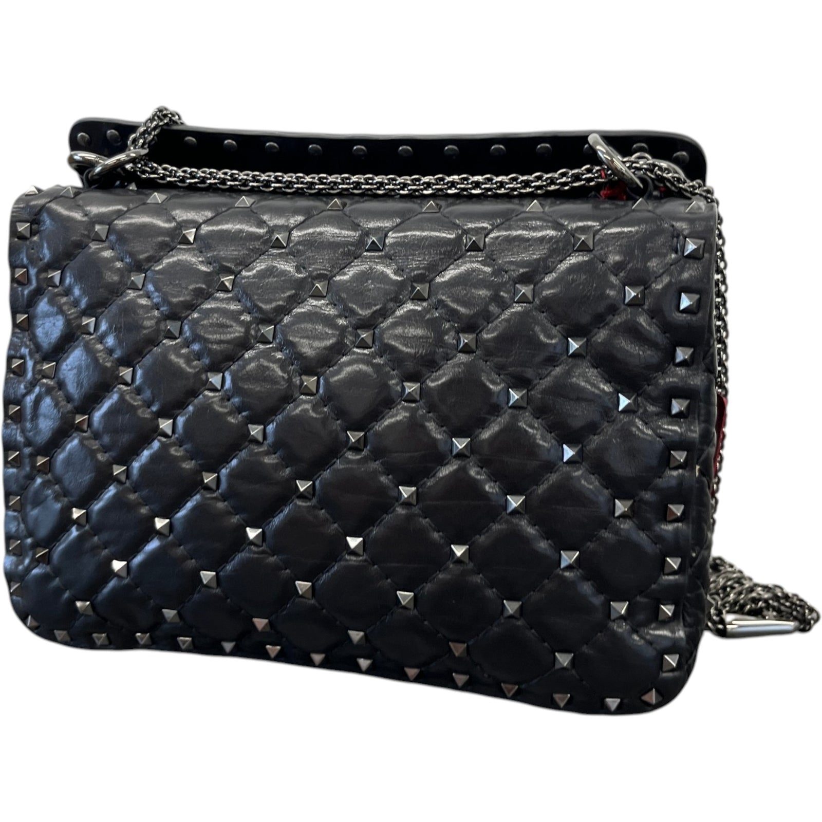 Women's Rockstud Spike Butterfly Bag Black - Photo 9