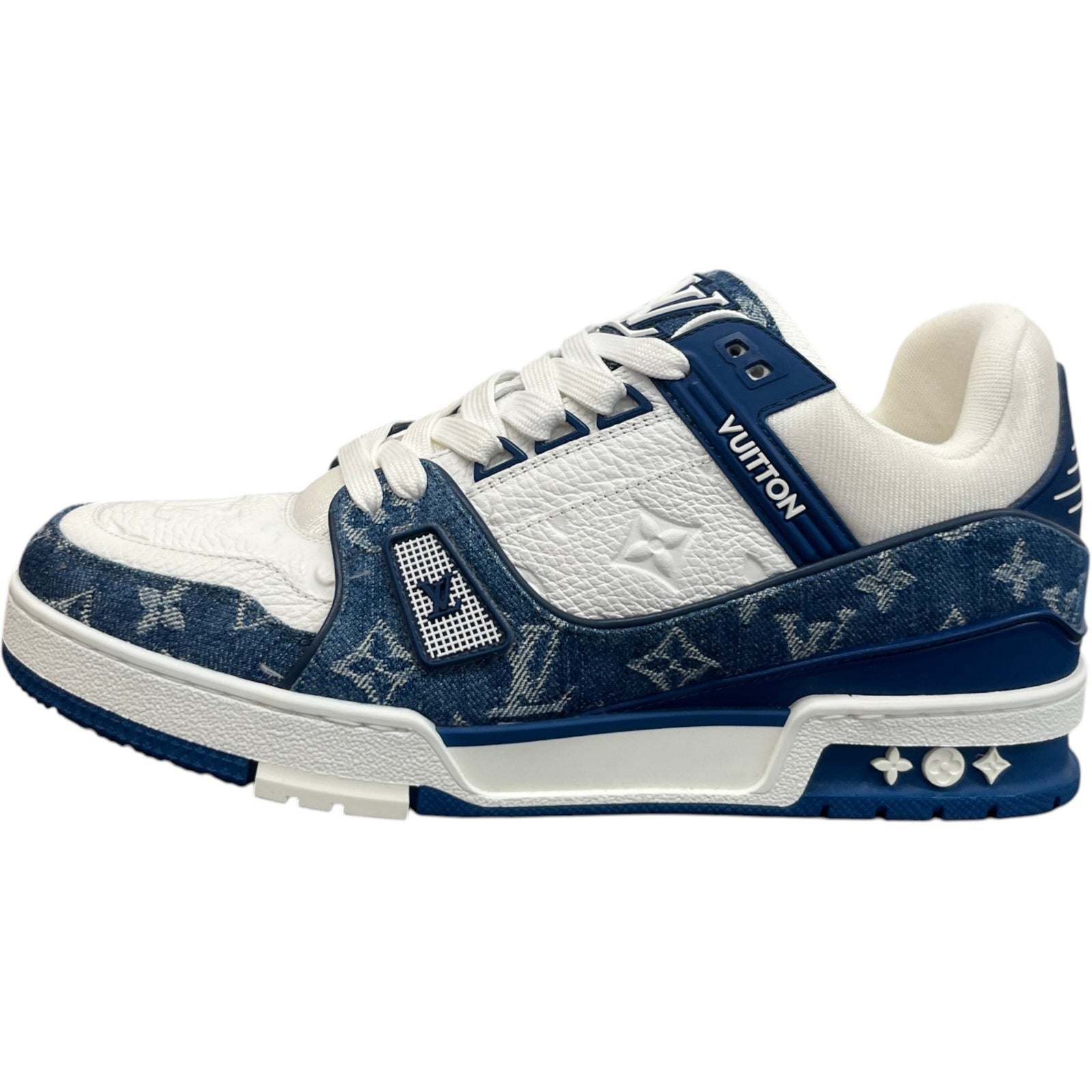Men's LV Low Trainers Blue Size UK 8 / EU 42 - Photo 5