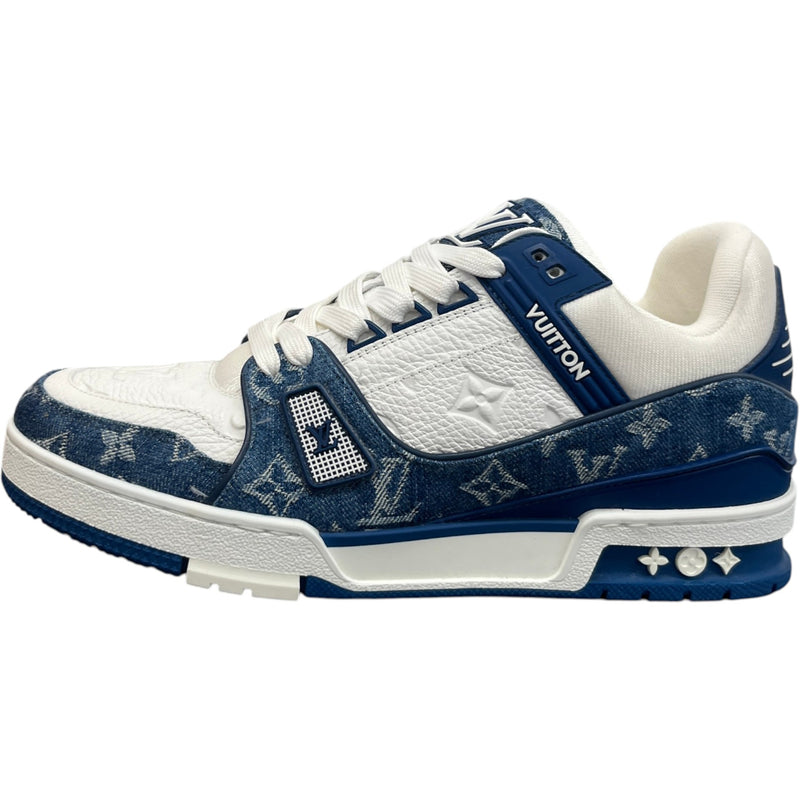 Men's LV Low Trainers Blue Size UK 8 / EU 42