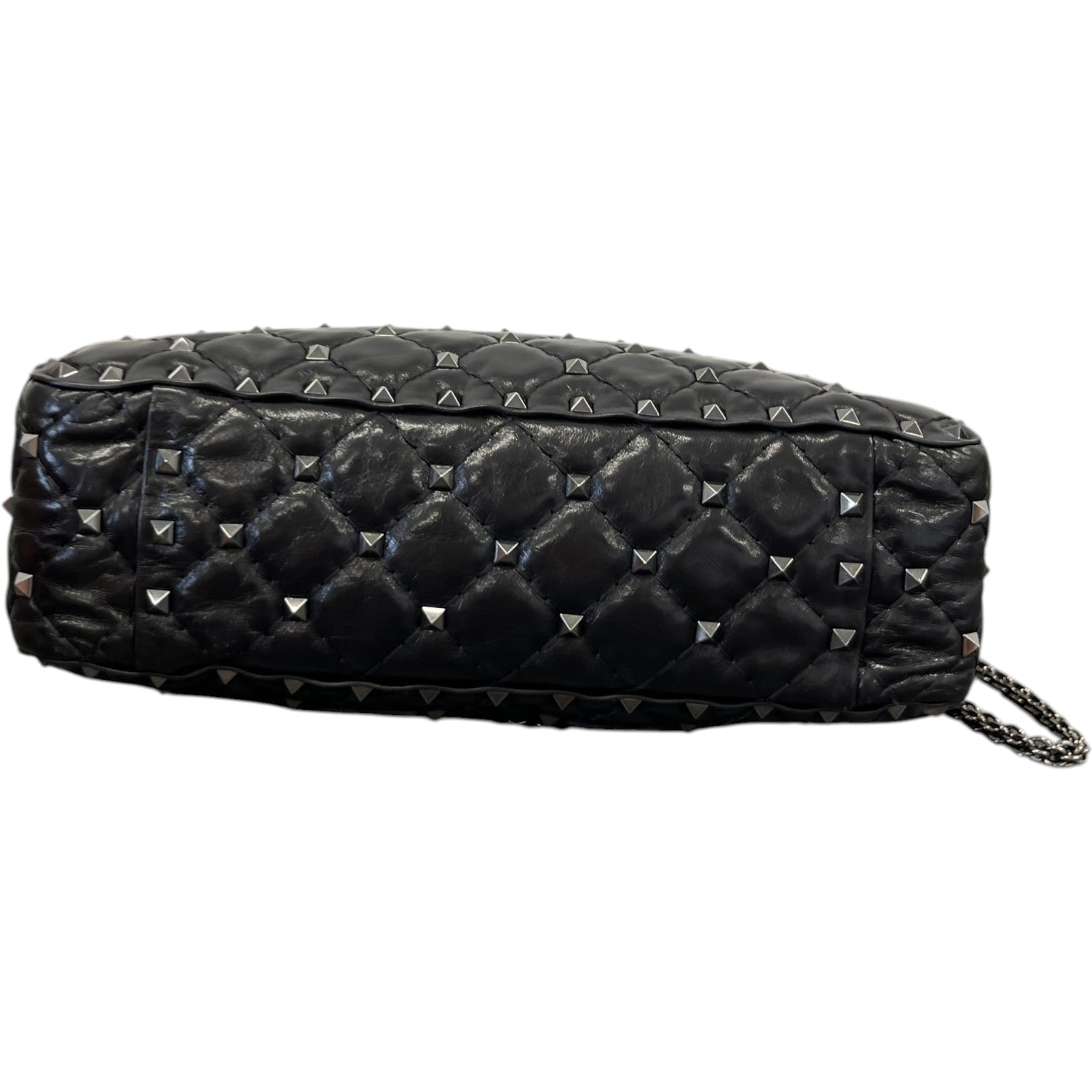 Women's Rockstud Spike Butterfly Bag Black - Photo 11
