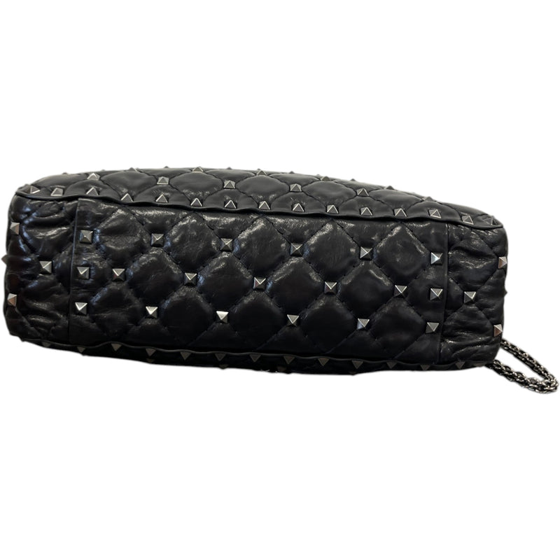 Women's Rockstud Spike Butterfly Bag Black