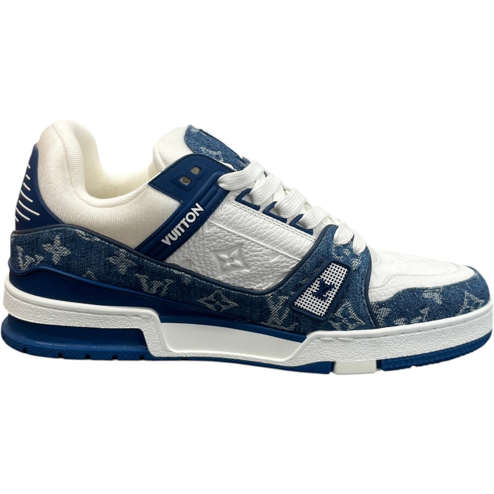 Men's LV Low Trainers Blue Size UK 8 / EU 42 - Photo 4