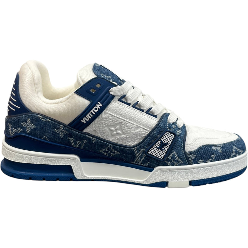 Men's LV Low Trainers Blue Size UK 8 / EU 42