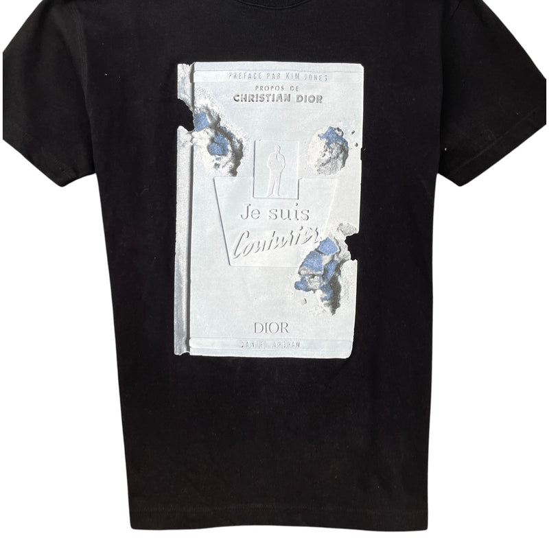Men's X Daniel Arsham Eroded Book T-Shirt Black Size M