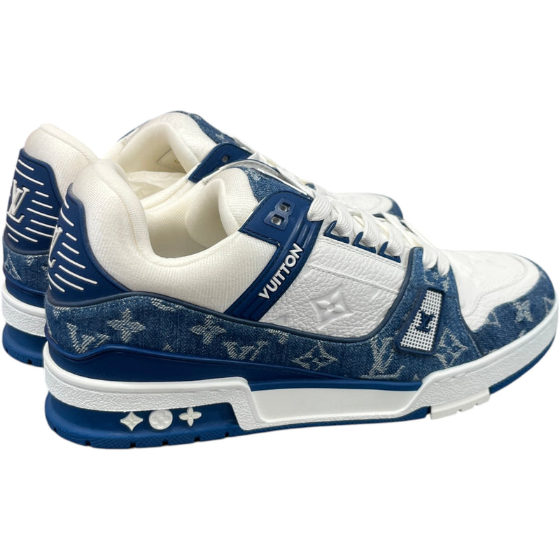 Men's LV Low Trainers Blue Size UK 8 / EU 42