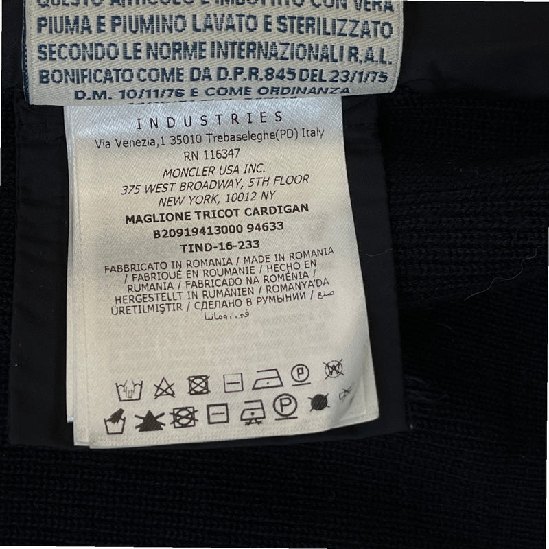 Men's Maglione Tricot Jacket Navy Size L