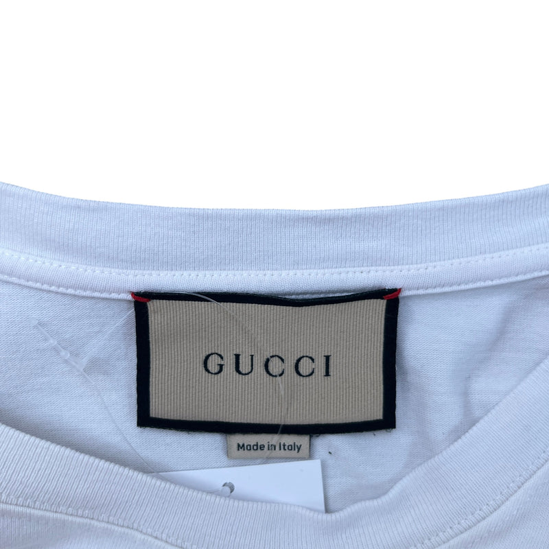 Men's Logo Print T-Shirt White Size 3XL