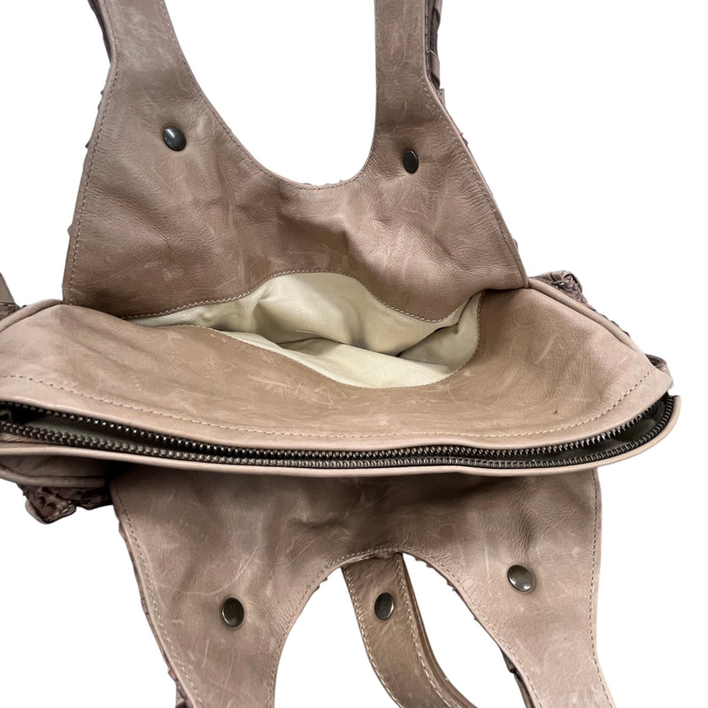 Women's Silverado Python Handbag Beige