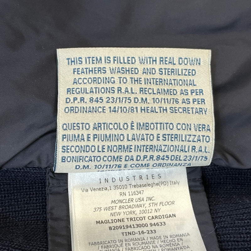 Men's Maglione Tricot Jacket Navy Size L