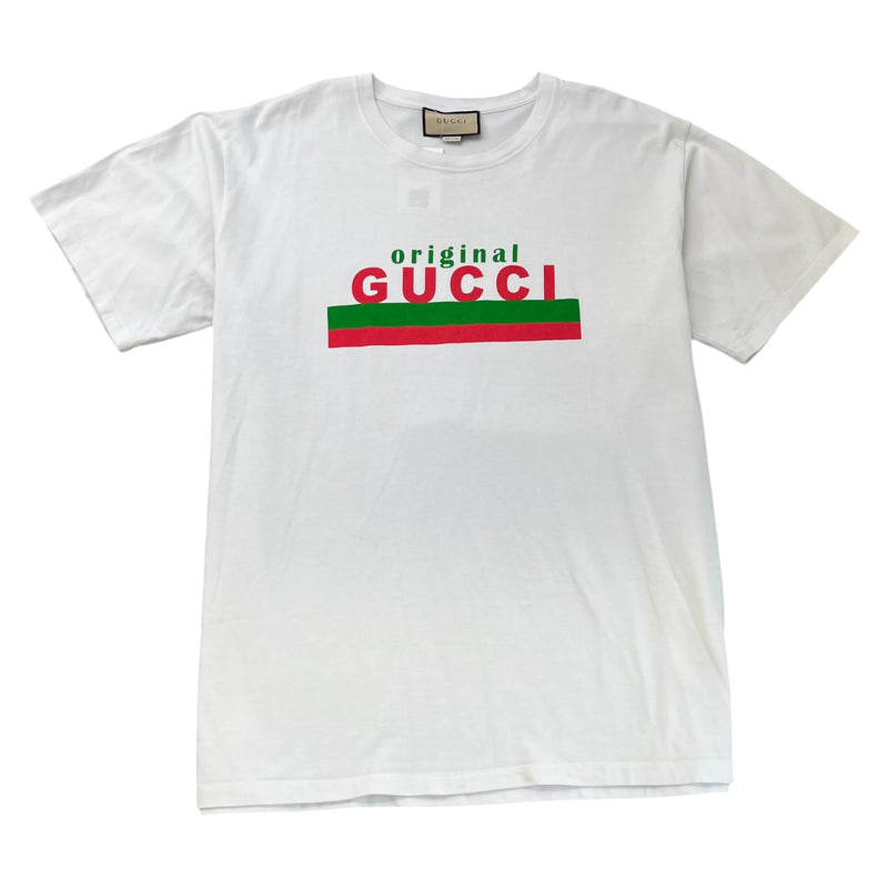 Men's Logo Print T-Shirt White Size 3XL