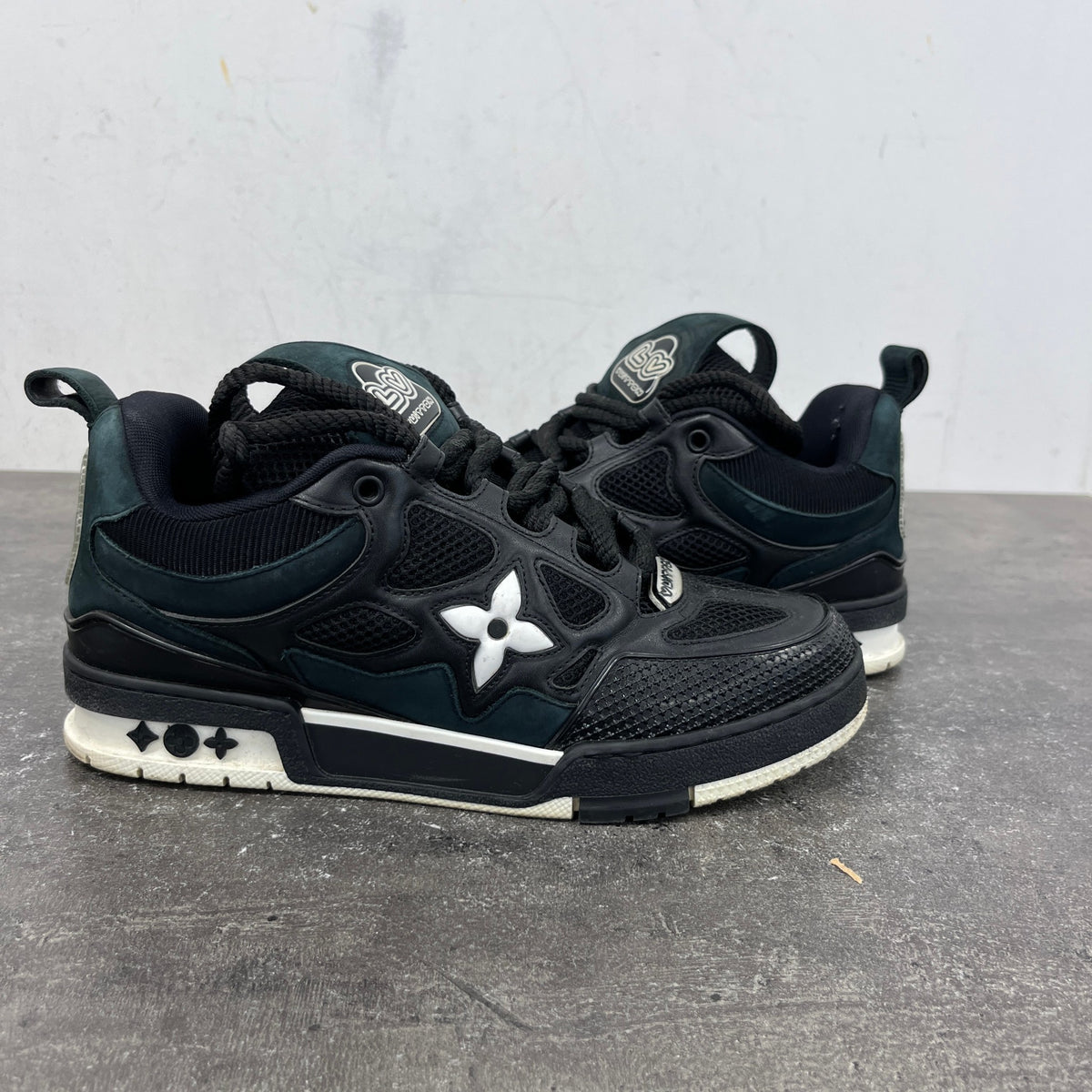 Men's LV Skate Low Trainers Black Size UK 6 / EU 40 - Photo 12