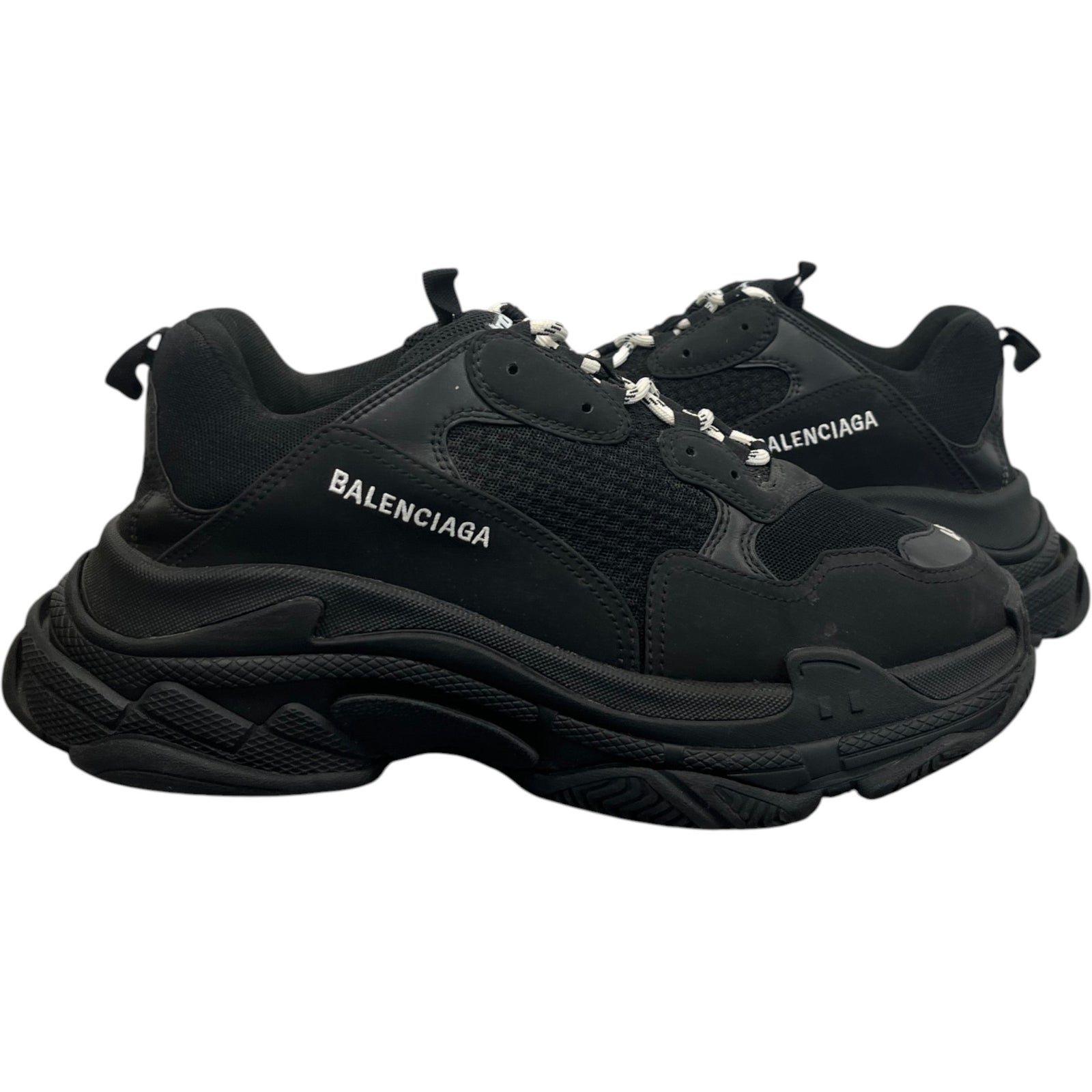 Men's Triple S Low Trainers Black Size UK 10 / EU 44 - Photo 3