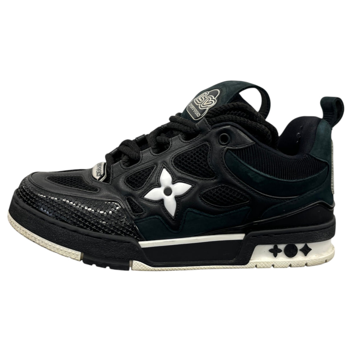 Men's LV Skate Low Trainers Black Size UK 6 / EU 40 - Photo 5