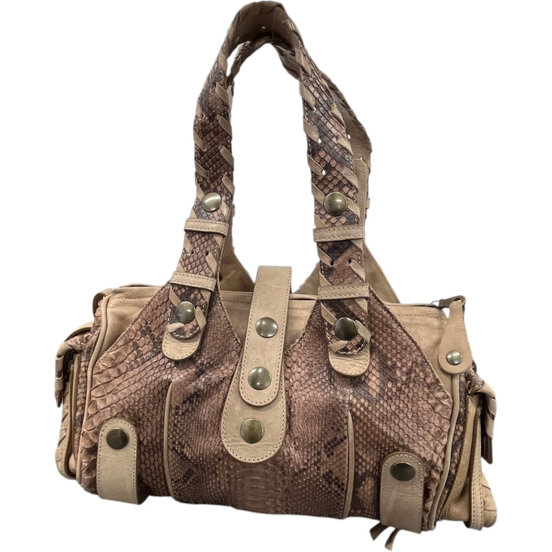 Women's Silverado Python Handbag Beige