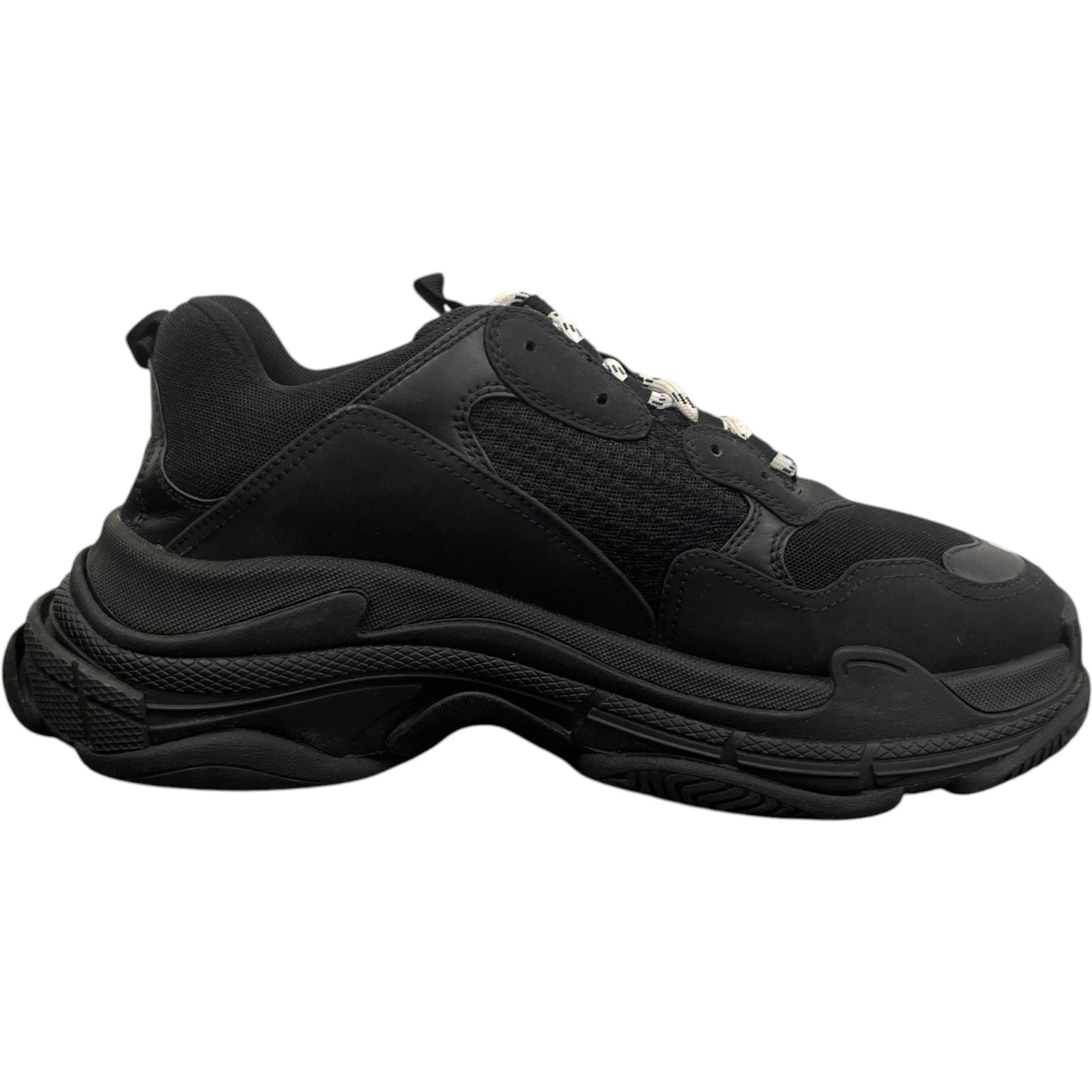 Men's Triple S Low Trainers Black Size UK 10 / EU 44 - Photo 4