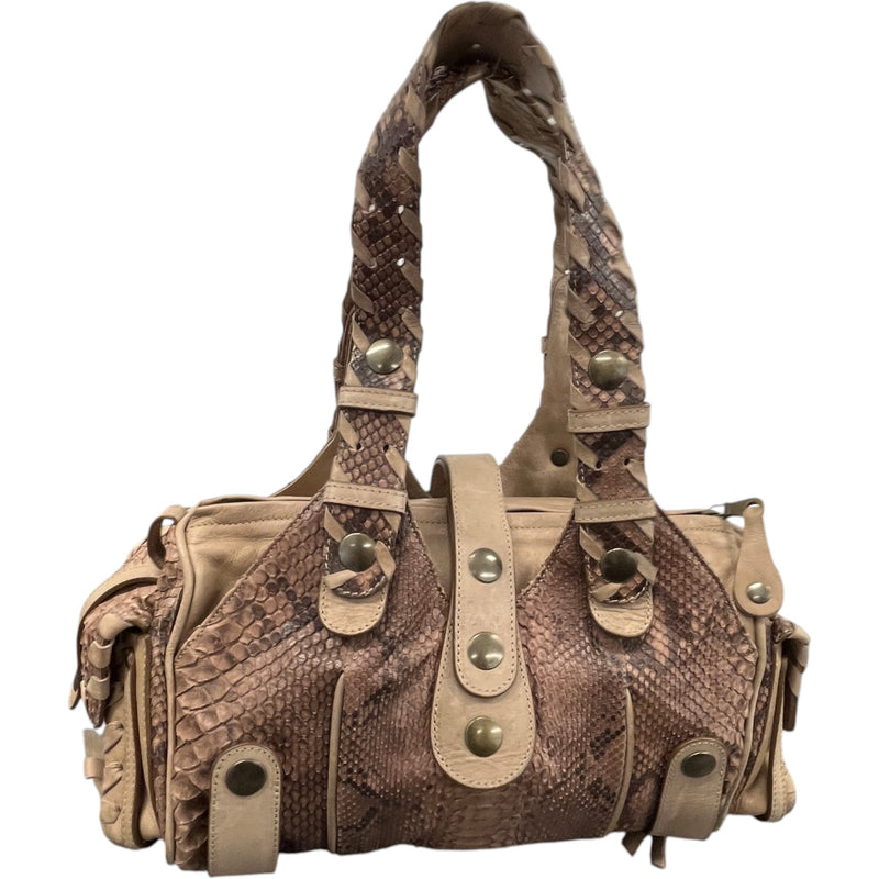 Women's Silverado Python Handbag Beige