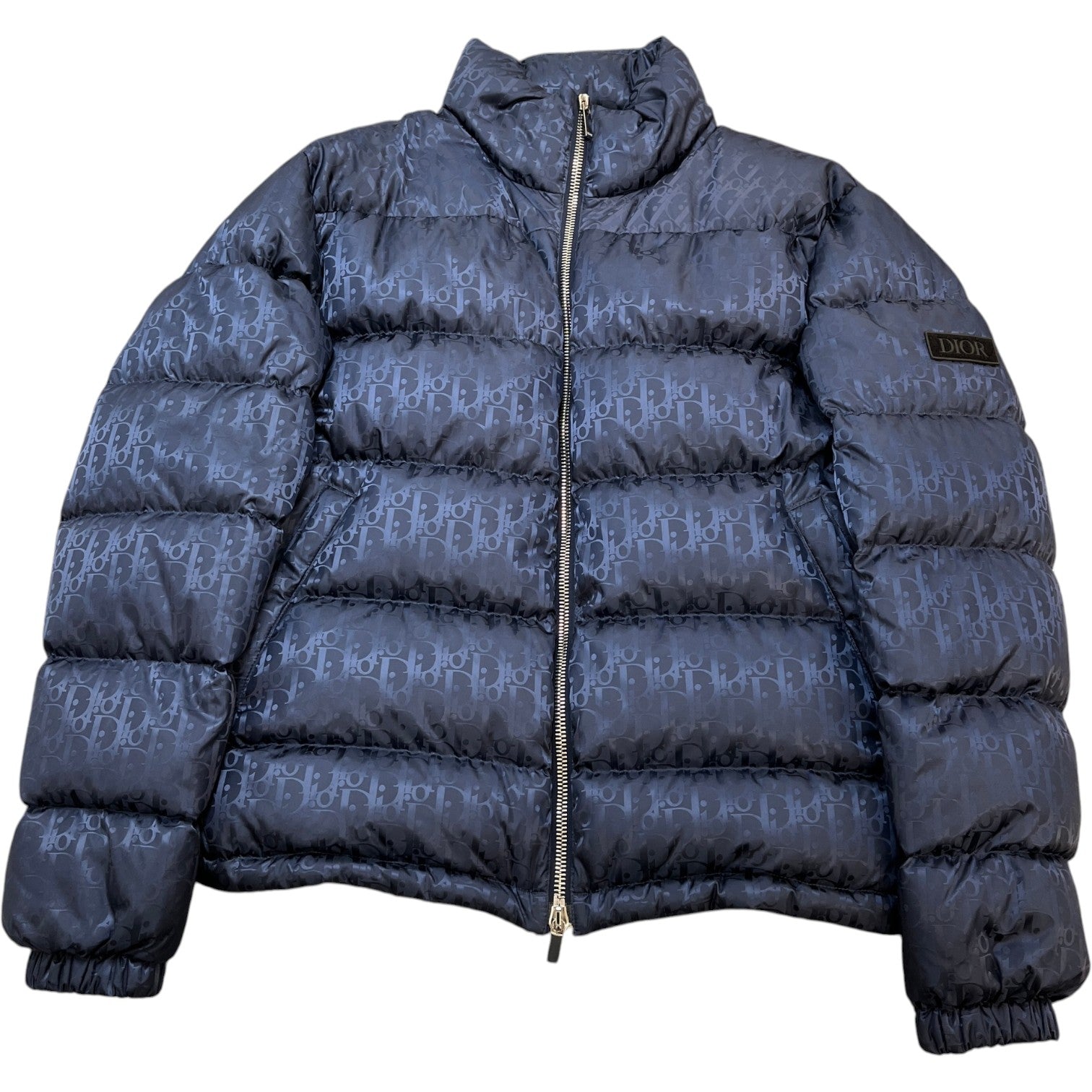 Men's Oblique Down Jacket Navy Size IT 54 / XXL - Photo 1