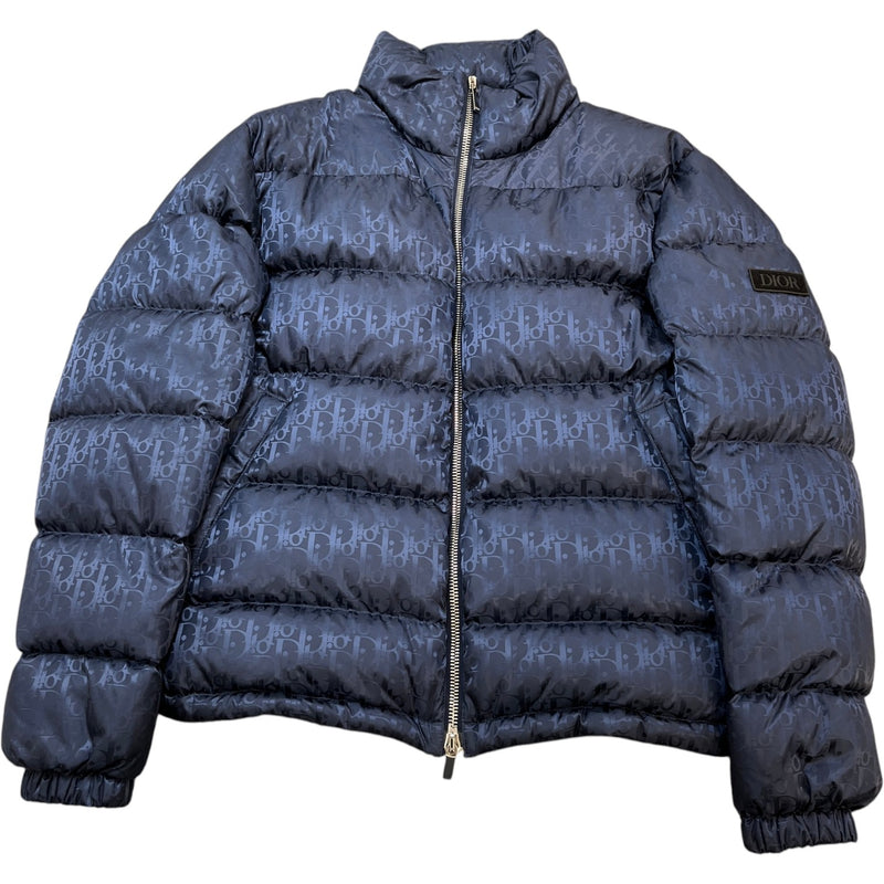 Men's Oblique Down Jacket Navy Size IT 54 / XXL