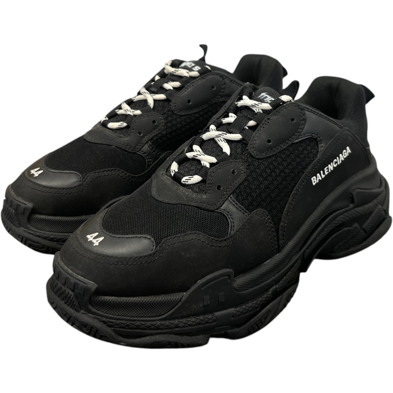 Men's Triple S Low Trainers Black Size UK 10 / EU 44 - Photo 9