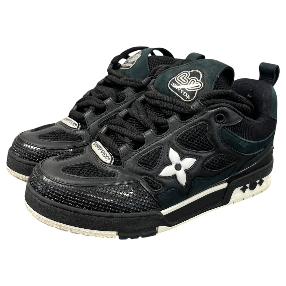 Men's LV Skate Low Trainers Black Size UK 6 / EU 40 - Photo 9