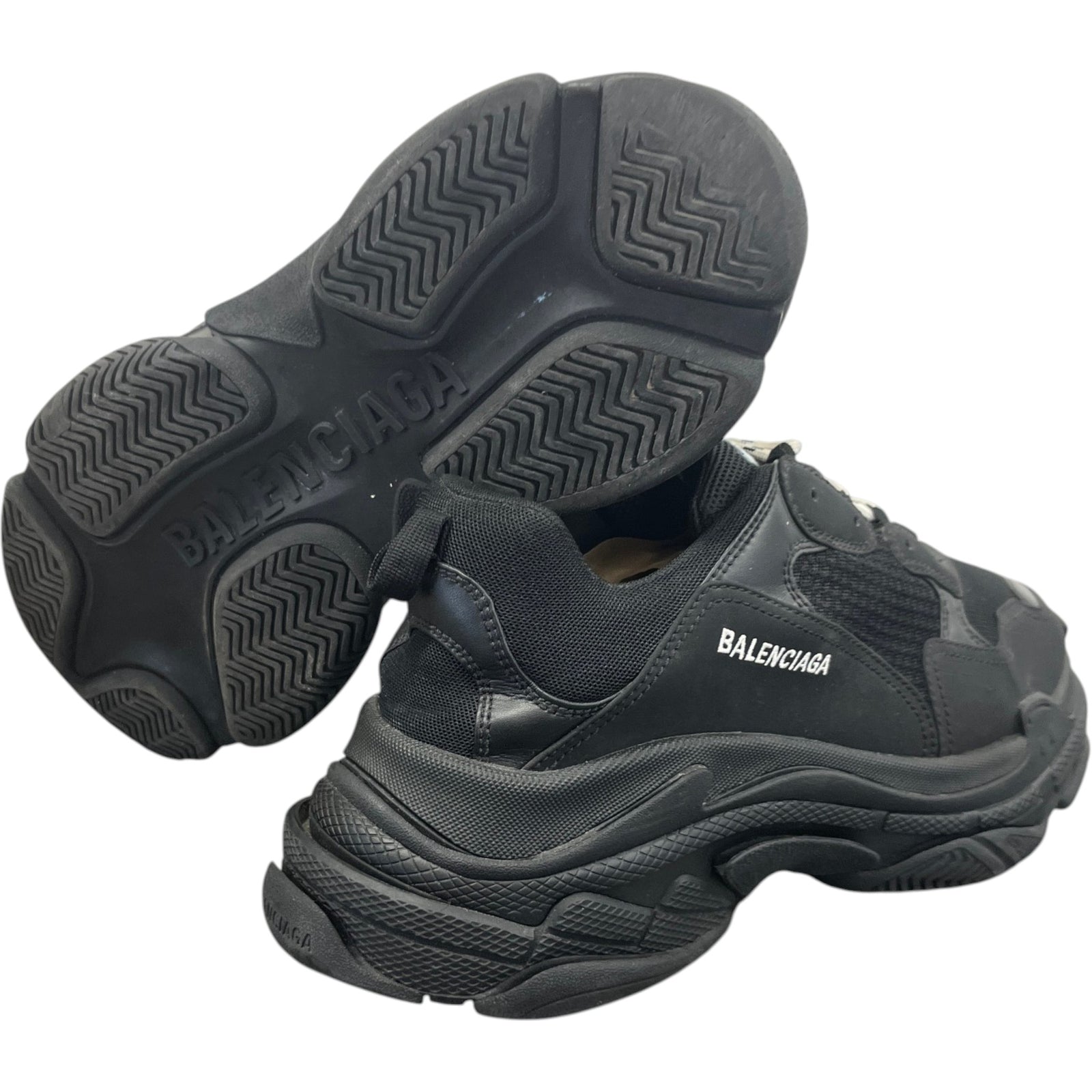 Men's Triple S Low Trainers Black Size UK 10 / EU 44 - Photo 10