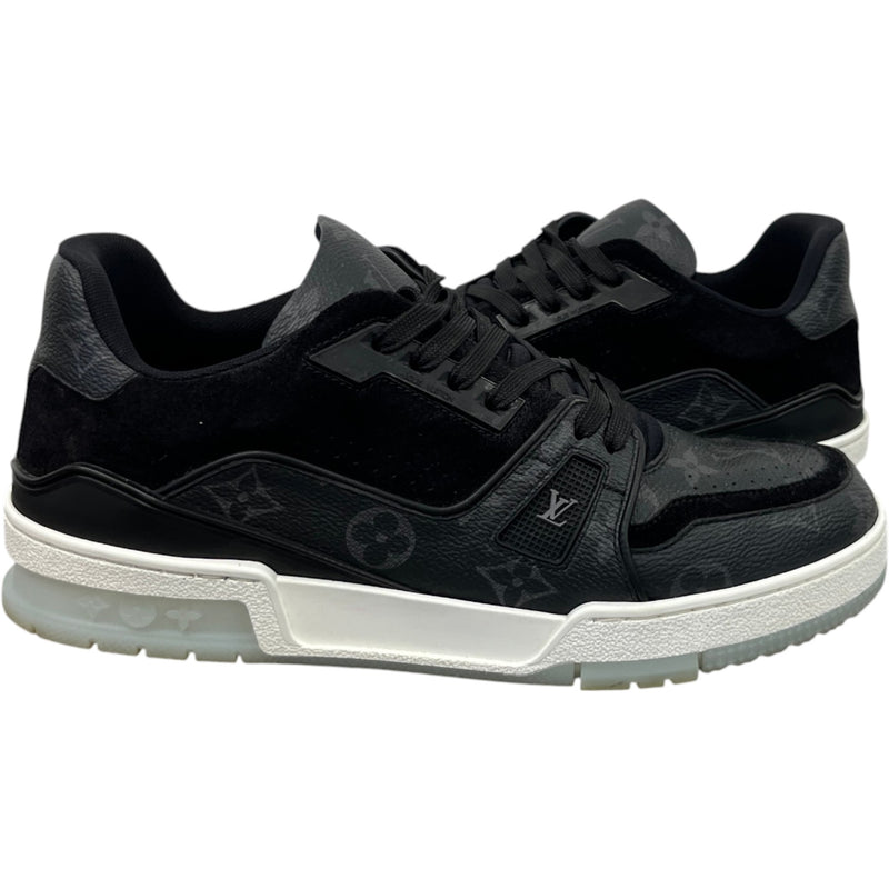 Men's Monogram Eclipse Lv Low Trainers Black Size EU 40.5 / UK 6.5