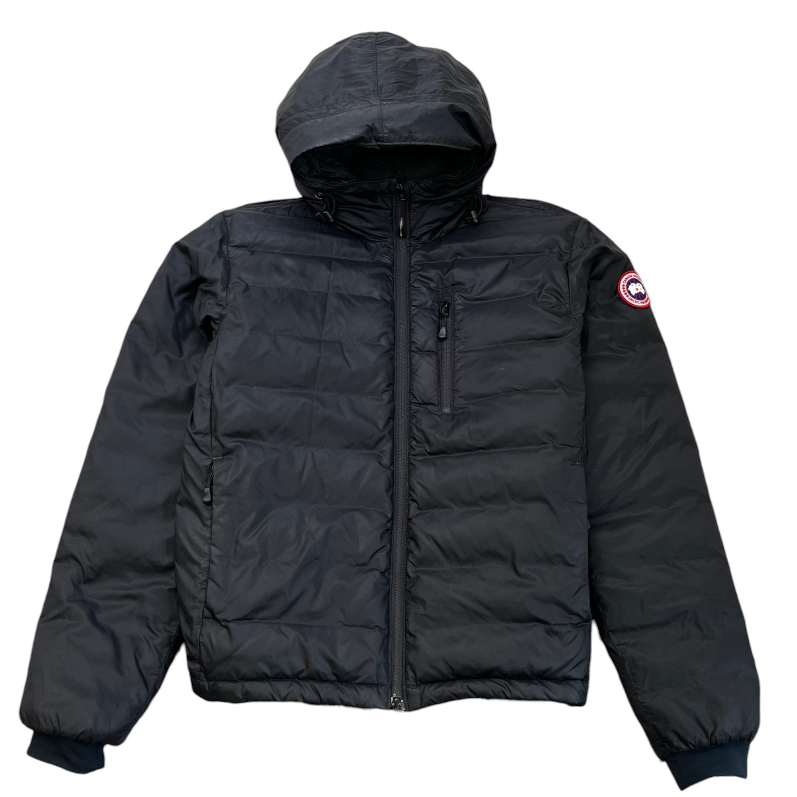 Men's Lodge Down Hoody Down Jacket Black Size S - Photo 1
