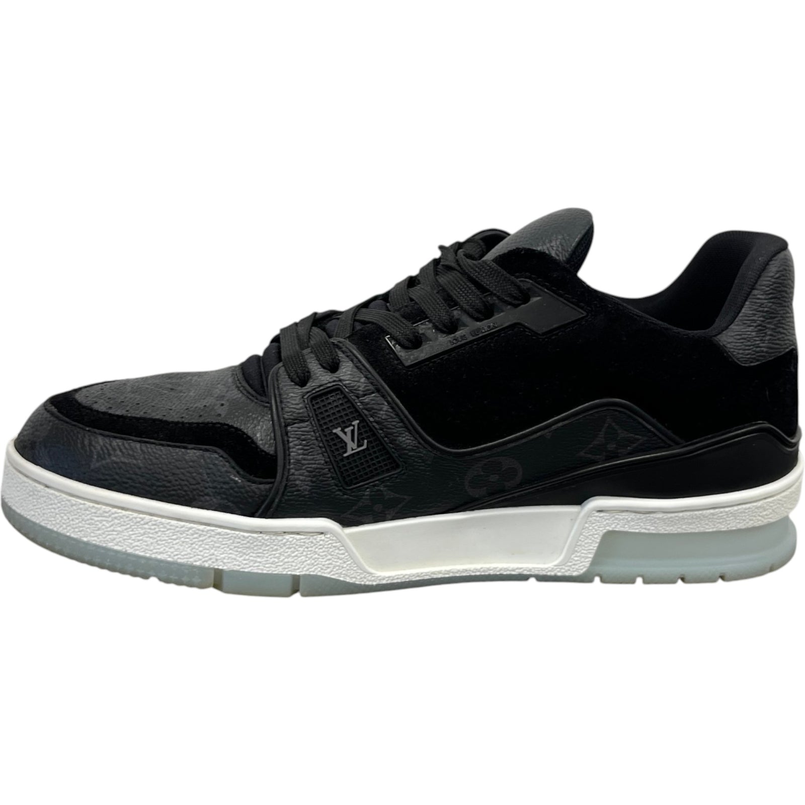 Men's Monogram Eclipse Lv Low Trainers Black Size EU 40.5 / UK 6.5 - Photo 2