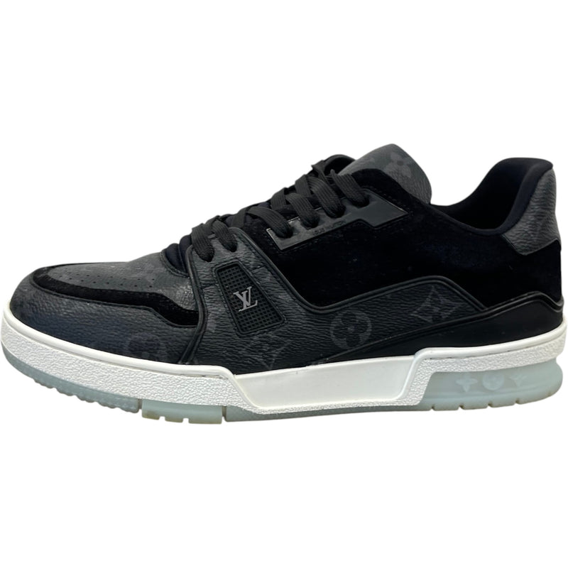 Men's Monogram Eclipse Lv Low Trainers Black Size EU 40.5 / UK 6.5