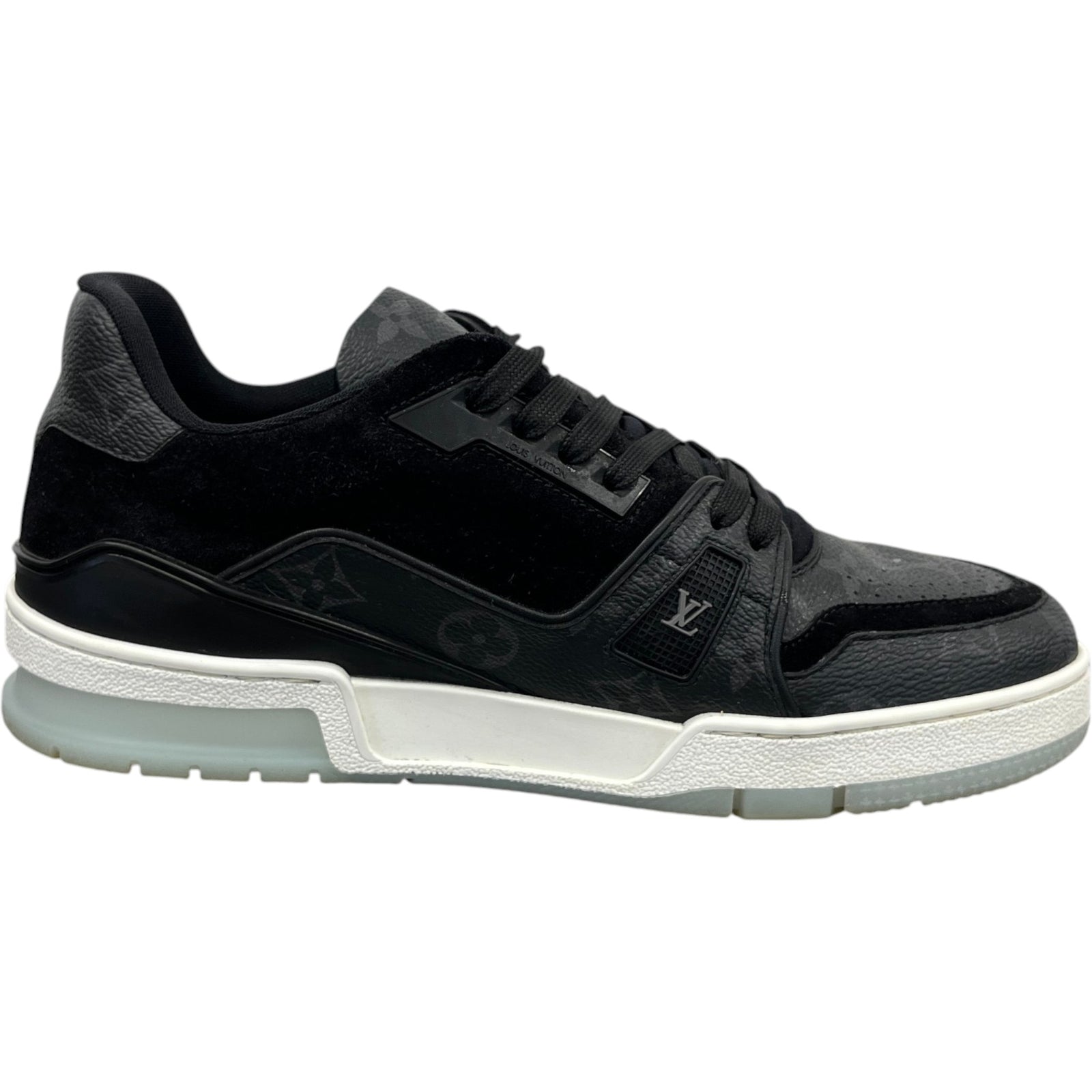 Men's Monogram Eclipse Lv Low Trainers Black Size EU 40.5 / UK 6.5 - Photo 4