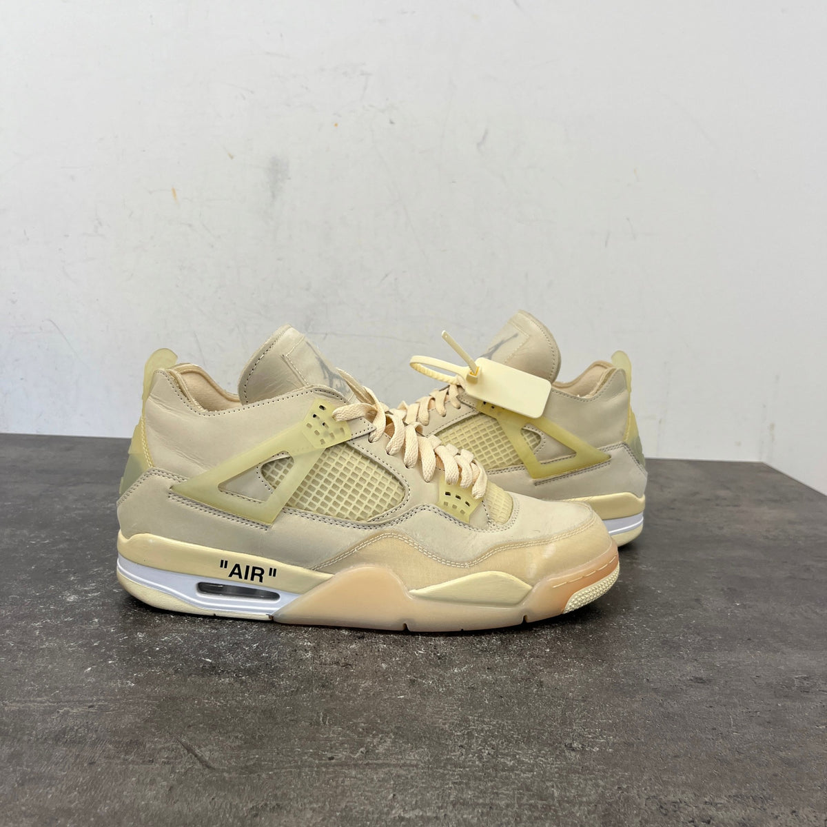 Men's x Nike Air Jordan 4 Retro SP Sail High Trainers Cream Size UK 10.5 / EU 44.5 - Photo 12