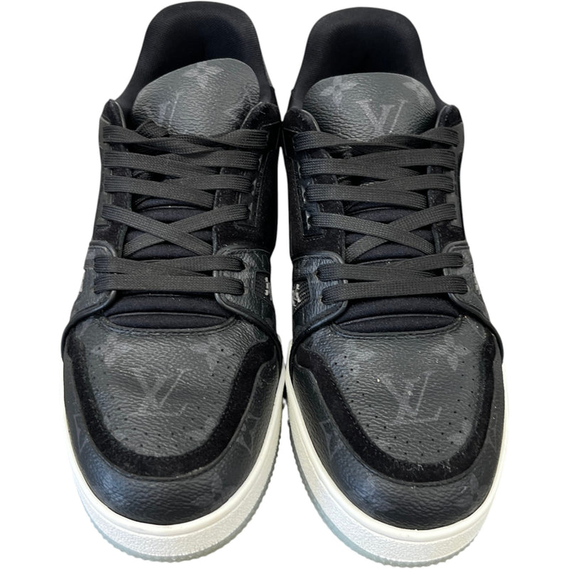 Men's Monogram Eclipse Lv Low Trainers Black Size EU 40.5 / UK 6.5