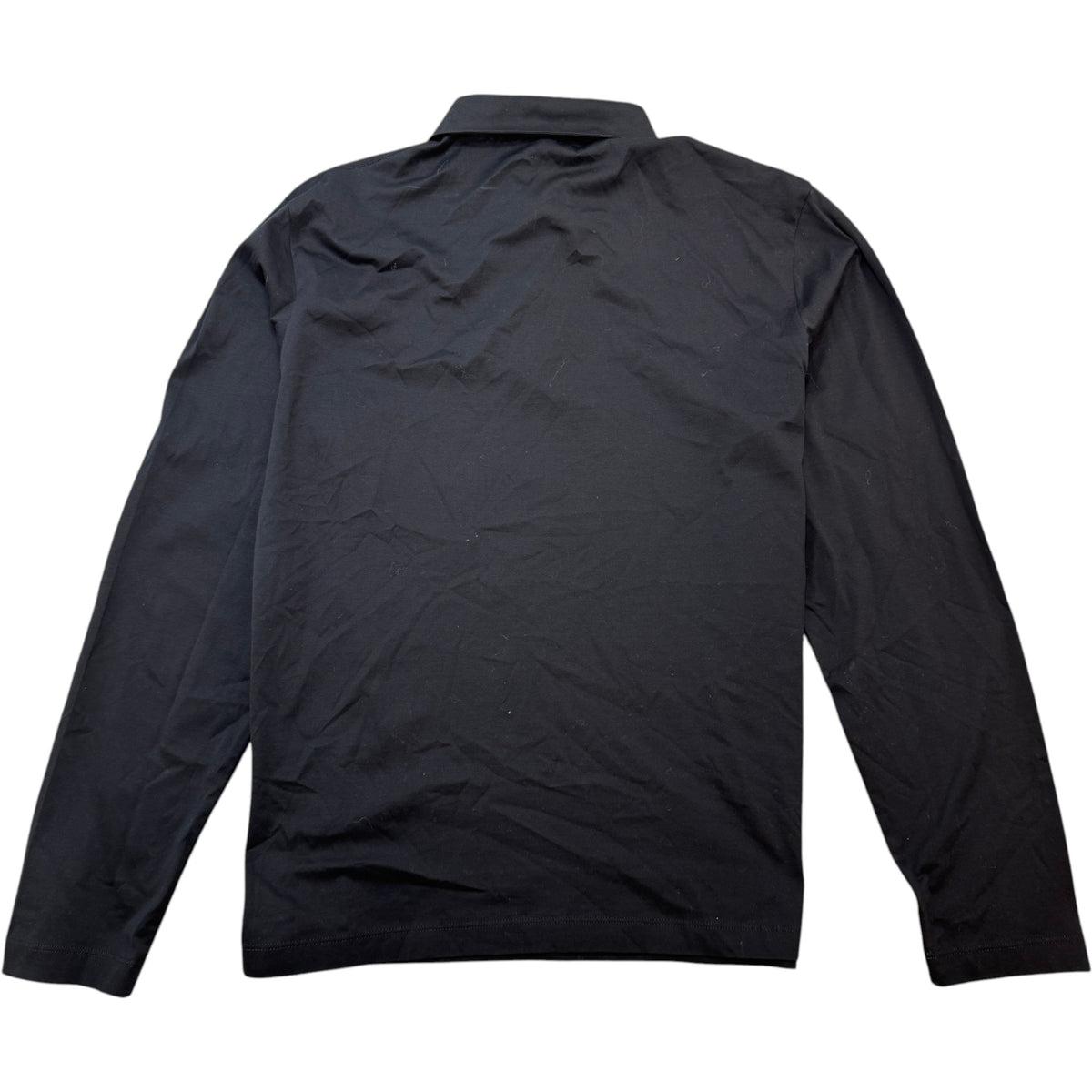 Men's Embroidered Logo Polo Shirt Black Size L - Photo 2