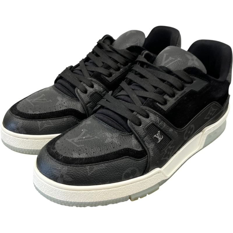 Men's Monogram Eclipse Lv Low Trainers Black Size EU 40.5 / UK 6.5