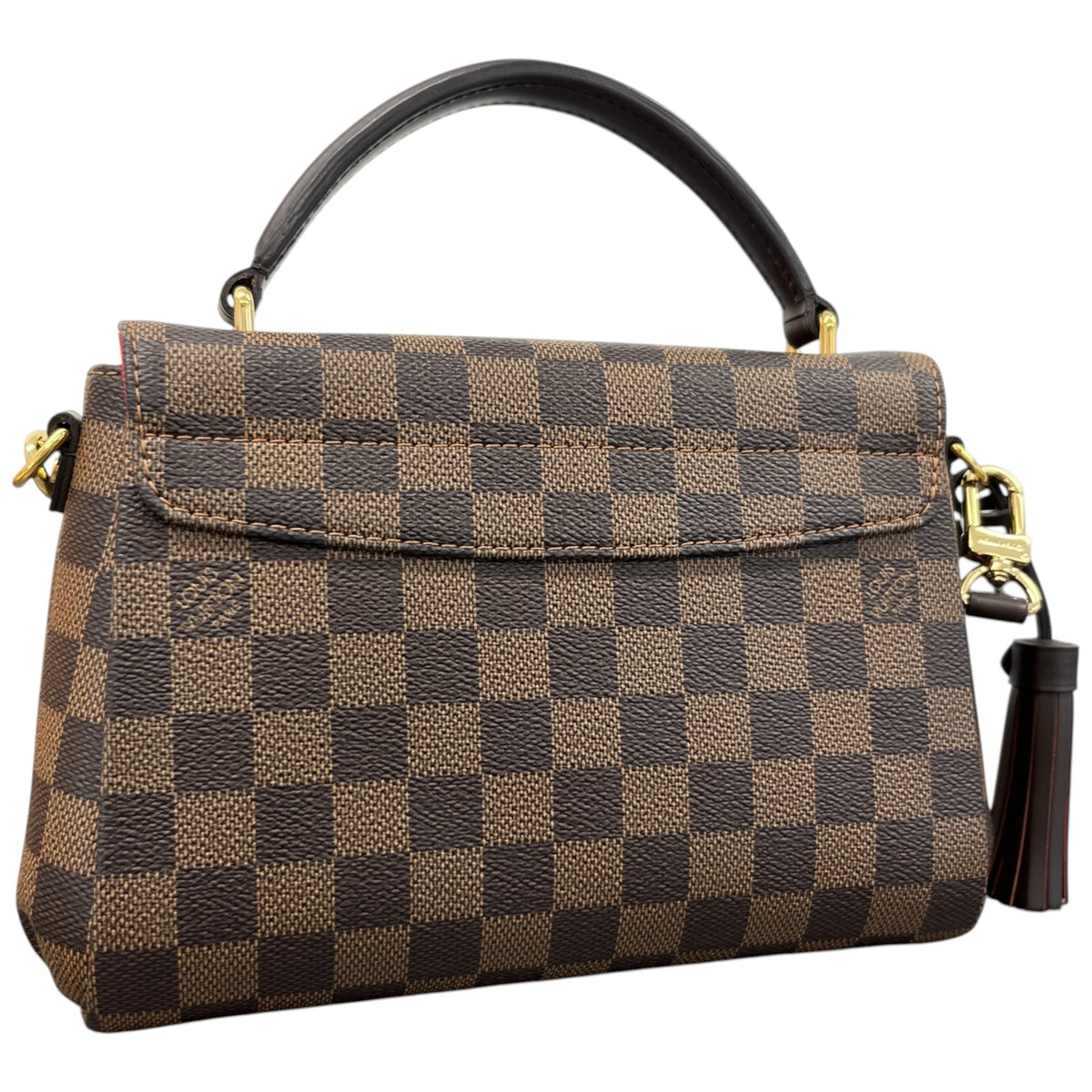 Women's Damier Ebene Croisette Handbag Brown - Photo 8