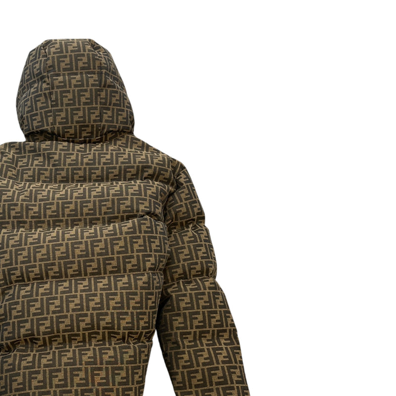 Women's Woven FF Ski Down Jacket Brown Size S / UK 8