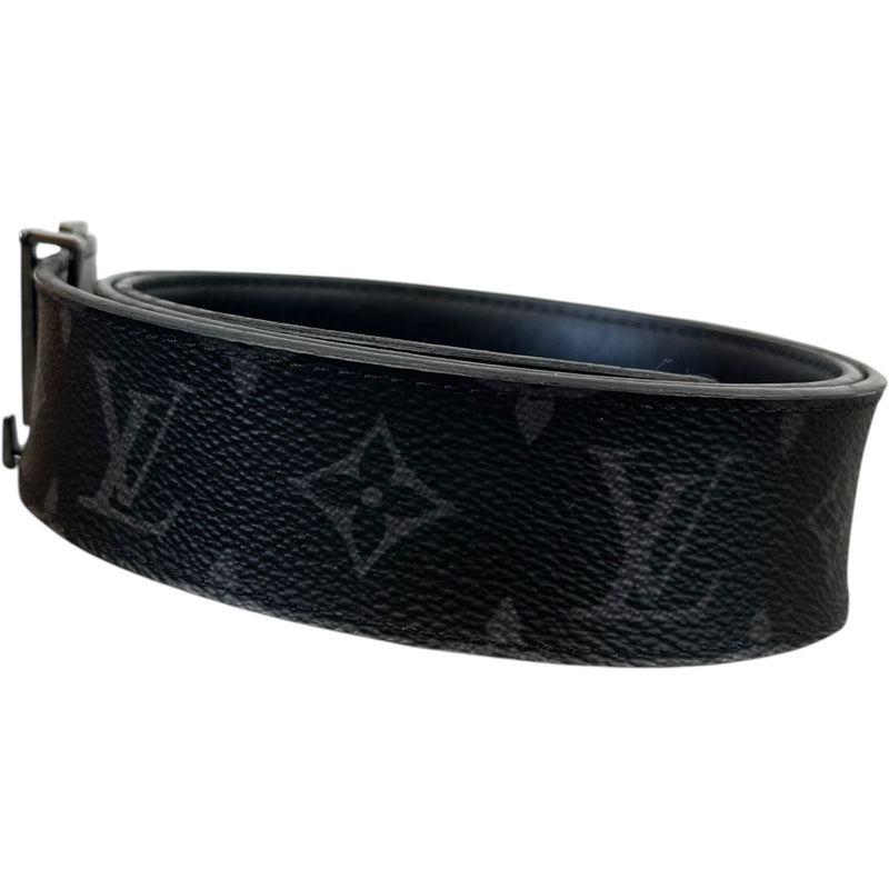 Men's Monogram Eclipse Lv Initiales Reversible Belt Black Size 85CM / UK 10