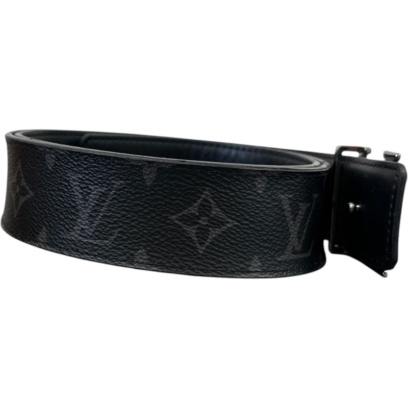 Men's Monogram Eclipse Lv Initiales Reversible Belt Black Size 85CM / UK 10