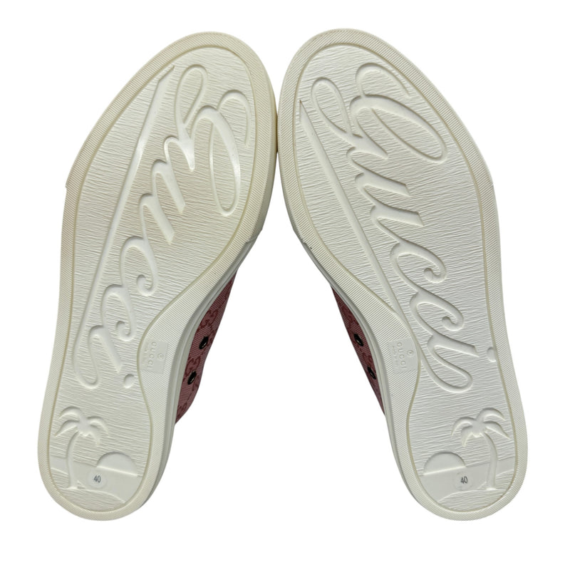 Women's Gg Monogram Low Trainers Pink Size EU 40 / UK 7