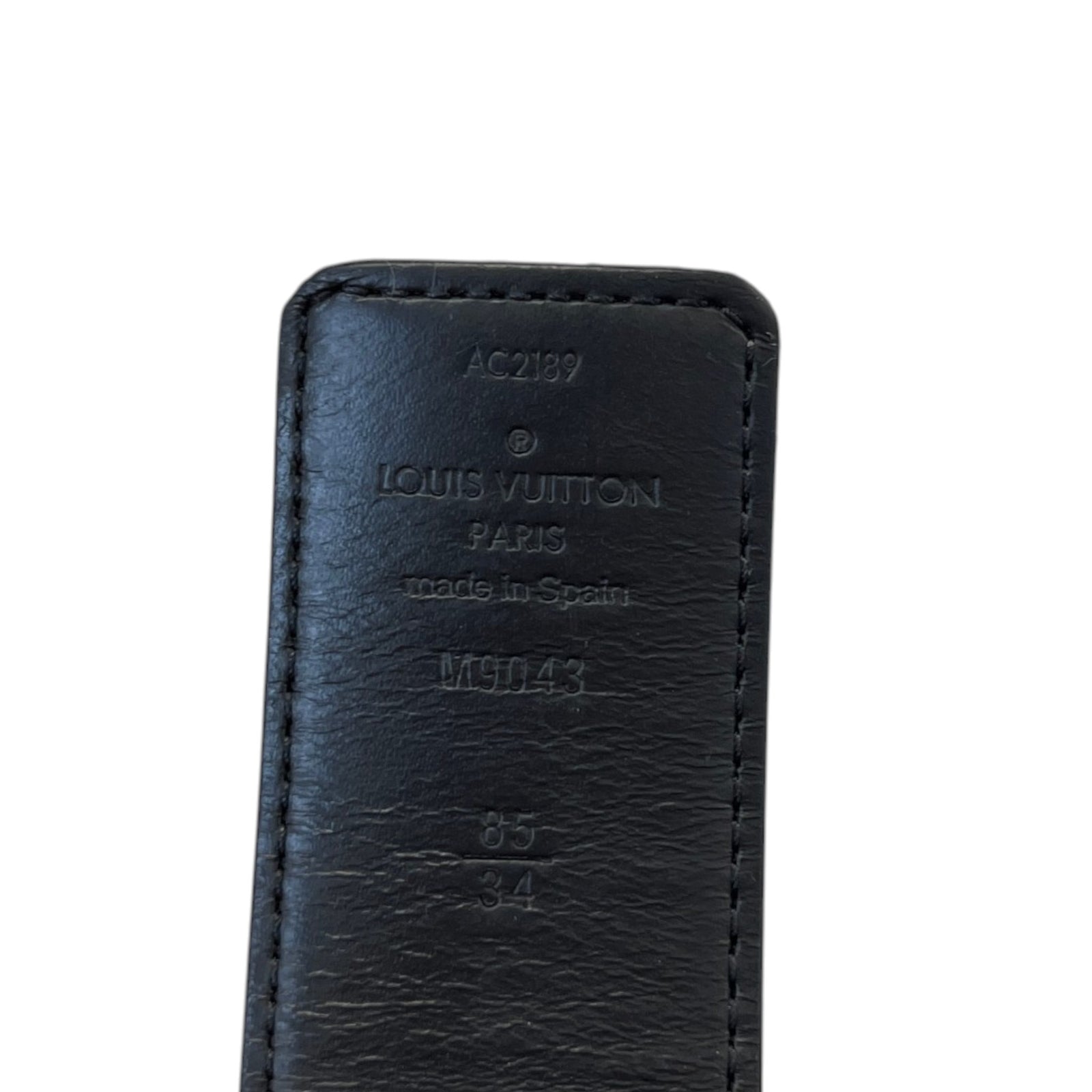 Men's Monogram Eclipse Lv Initiales Reversible Belt Black Size 85CM / UK 10 - Photo 6