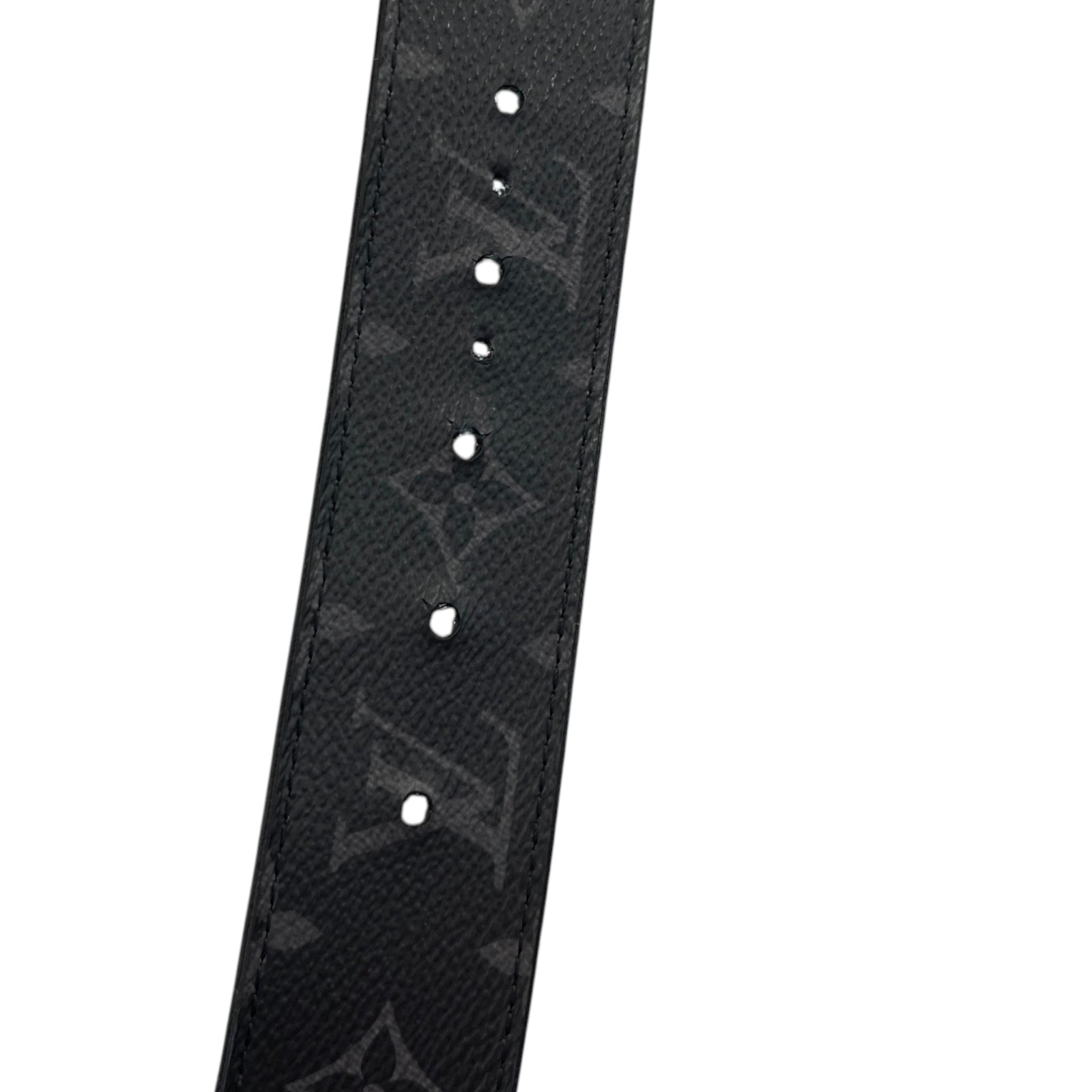 Men's Monogram Eclipse Lv Initiales Reversible Belt Black Size 85CM / UK 10 - Photo 7