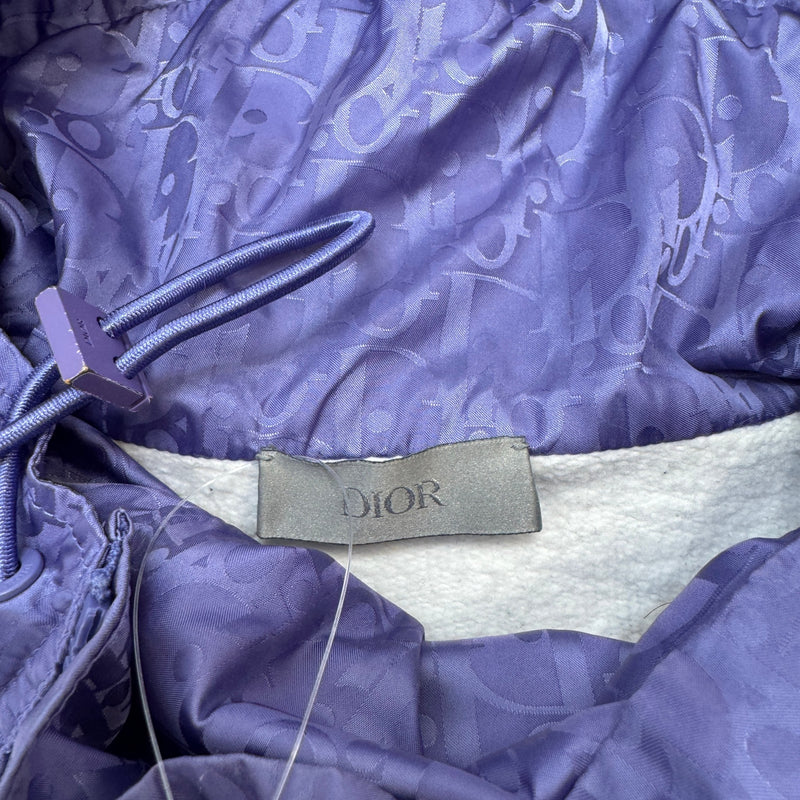 Men's Oblique Hood Hoodie White Size M