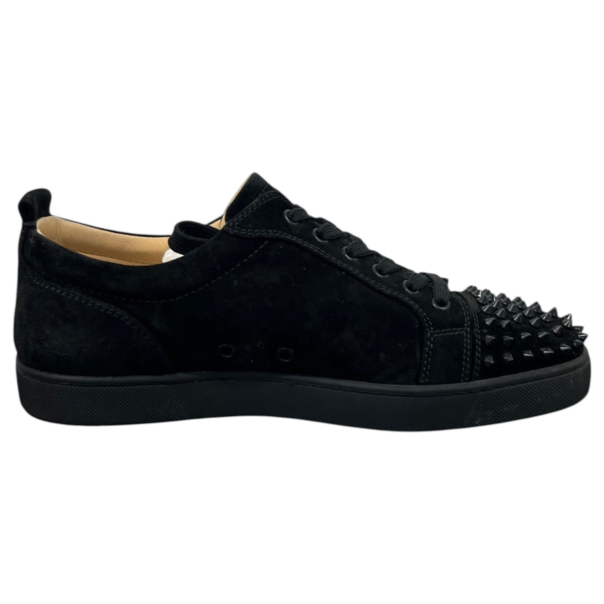 Men's Louis Junior Spikes Flat Low Trainers Black Size UK 9 / EU 43 - Photo 4