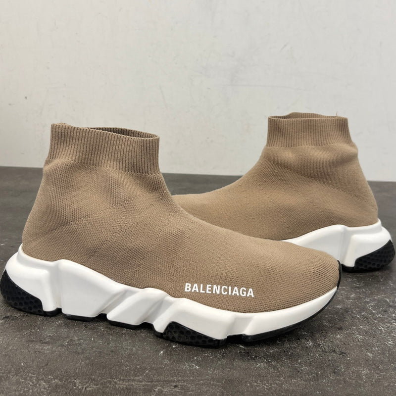 Men's Speed Sock High Trainers Beige Size UK 6 / EU 40