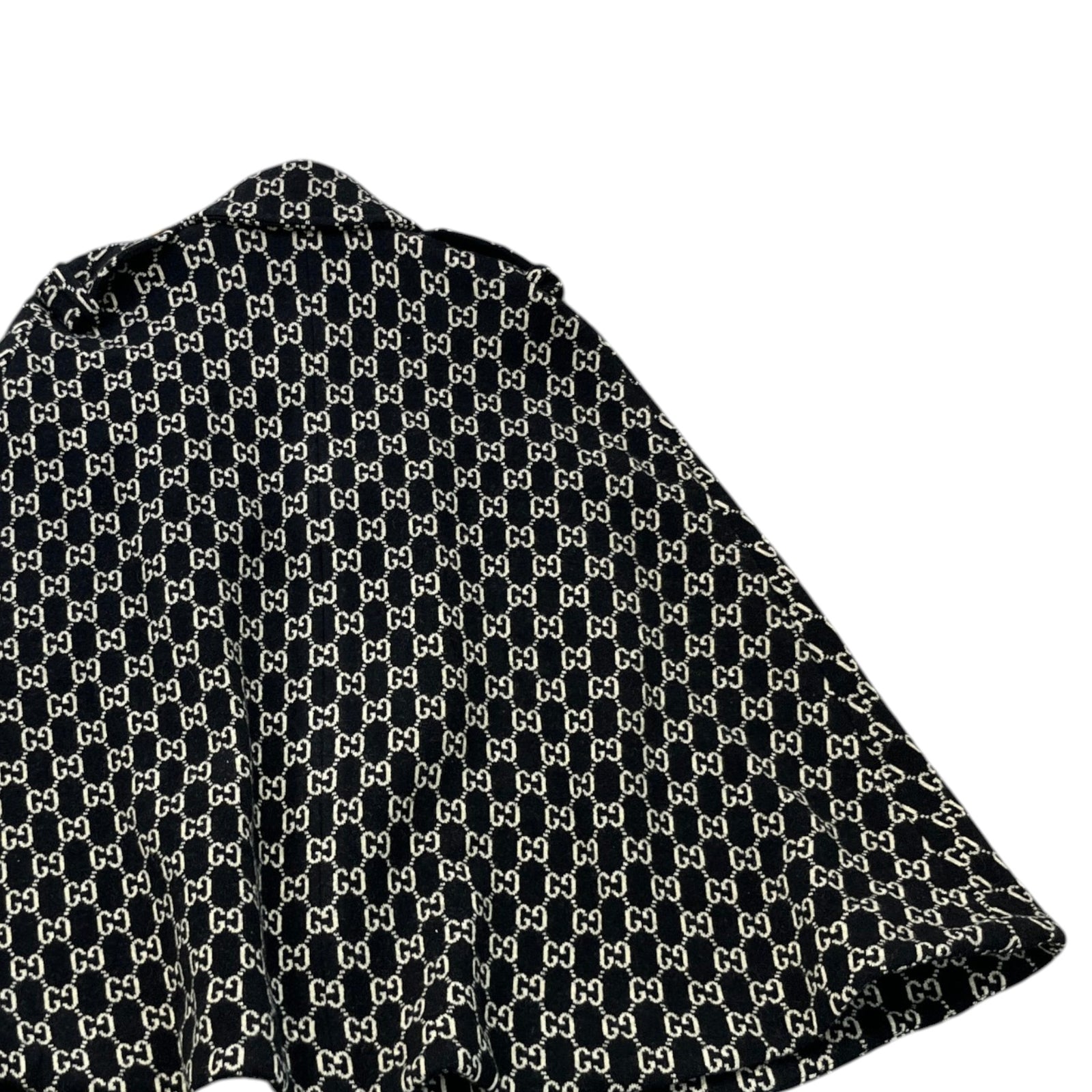 Women's Gg Jacquard Cape Jacket Black Size XS - Photo 4