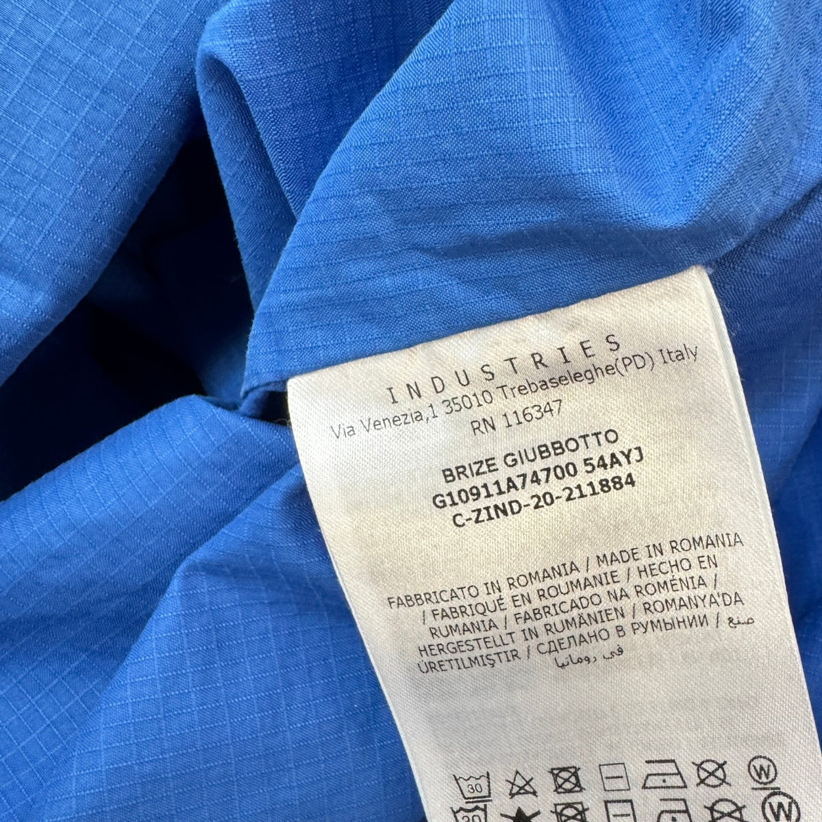 Men's Brize Windbreaker Blue Size 2 / M - Photo 5