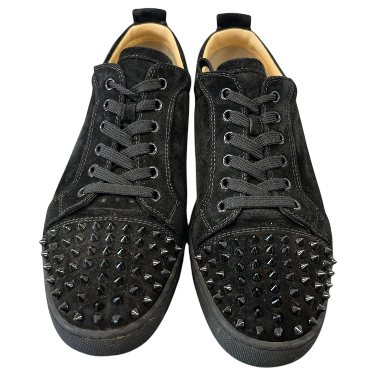 Men's Louis Junior Spikes Flat Low Trainers Black Size UK 9 / EU 43 - Photo 6
